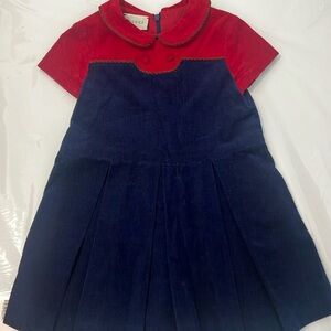 Gucci Kids Dress in Red and Navy